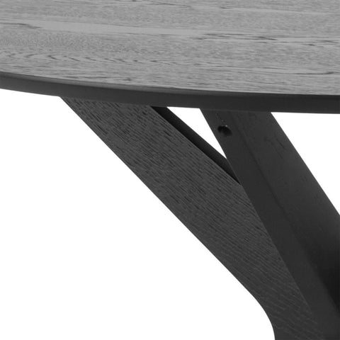 Duncan Wooden Round Scandi Dining Table