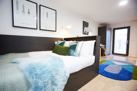 Sturdy furniture in student accommodation