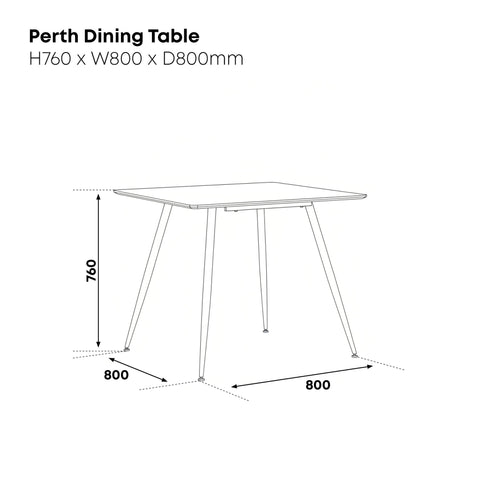 Perth Wooden Dining Table