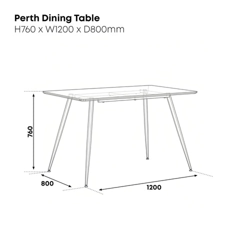Perth Wooden Dining Table