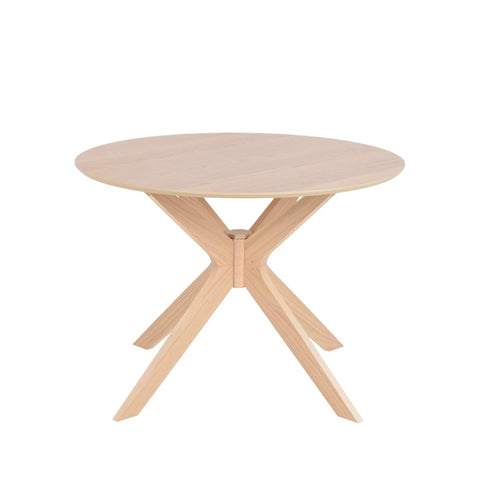 Duncan Wooden Round Scandi Dining Table