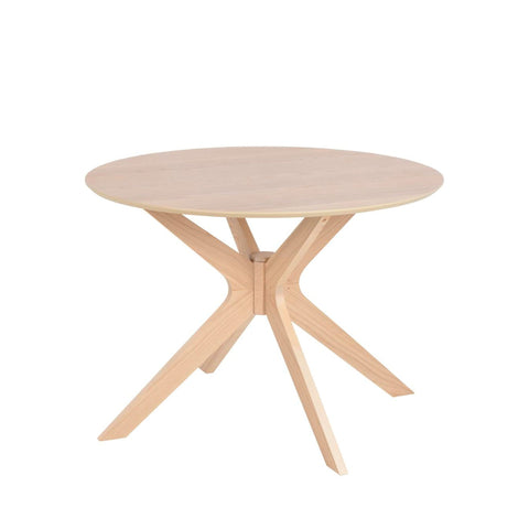 Duncan Wooden Round Scandi Dining Table